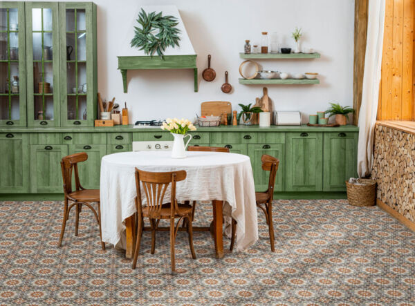 Sol de cuisine en carrelage andalou Nanda ANDALUSIA ZAIDA
