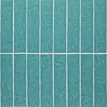 Carrelage mural turquoise brillant Recer RITMO 7.5x30cm - OCEAN