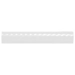 Cevica Metro - Pièce de finition listel tressé TRENZA 2.5x15cm - BLANC