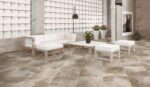 Carrelage sol effet béton - DécorUnion PIAZZE DI VENEZIA WALNUT