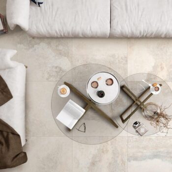 Carrelage sol effet béton blanc - DécorUnion PIAZZE DI VENEZIA WASHED