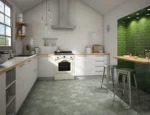 Carrelage faience murale Cevica ANTIC - murs cuisine couleur BLANCO et VERDE VIC