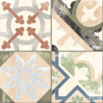 Carrelage patchwork carreaux de ciment colorés - Codicer BORNE MULTICOLOR MIX