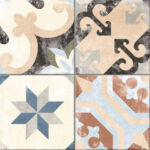 Carrelage patchwork carreaux de ciment colorés - Codicer BORNE MULTICOLOR MIX