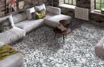 Carrelage patchwork carreaux de ciment noir blanc gris - Codicer BORNE GREY