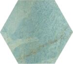 Carrelage hexagonal vert effet marbre Cevica ROCKSTAR 14x16cm