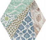 Carrelage hexagonal patchwork fleuri - Codicer ANAIS - Exemple parmi 33 motifs aléatoires