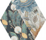 Carrelage hexagonal patchwork fleuri - Codicer ANAIS - Exemple parmi 33 motifs aléatoires