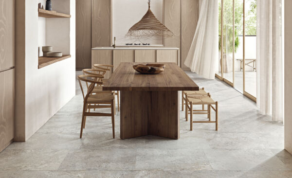 Carrelage sol imitation pierre Unicom Starker, collection Crossland - couleur ROCK - sol 60x90cm et 60x60cm