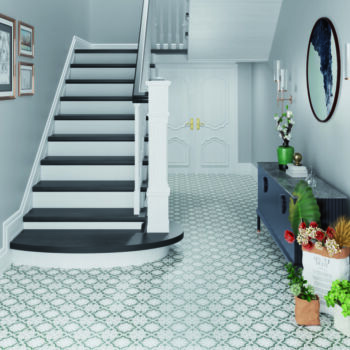 Sol couloir avec carrelage imitation carreaux de ciment Pasicos PARIS