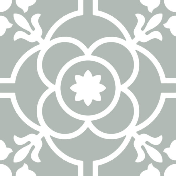 Carrelage Carreaux de ciment vert Pasicos TUDOR / GRETA SAGE Carrelage Carreaux de ciment vert Pasicos TUDOR / GRETA SAGE