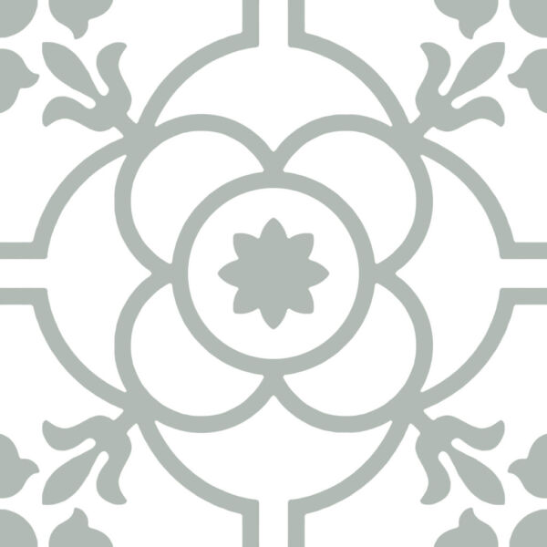 Carrelage imitation carreaux de ciment vert Pasicos TUDOR MARY SAGE Carrelage imitation carreaux de ciment vert Pasicos TUDOR MARY SAGE