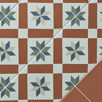 Carrelage géométrique sur sol - Pasicos VICTORIAN motif MOLLY