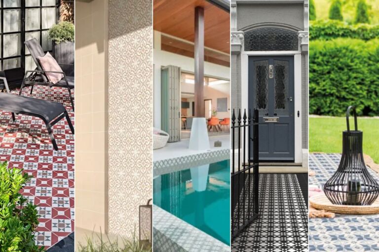 15 idées déco de carrelage extérieur imitation carreaux de ciment