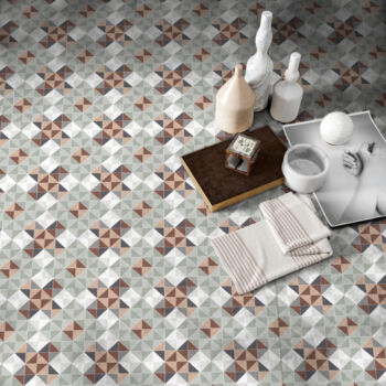 Carrelage géométrique sur sol - Pasicos VICTORIAN motif ALMA