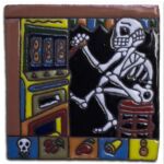Carrelage mexicain Colibri Azulejos Muerte au casino C15D33