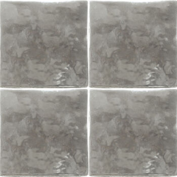 Carrelage imitation zellige marocain Cevica ZELIG SPECIAL 10x10cm - couleur DEC PLATA argenté