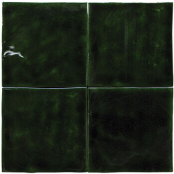 Carrelage imitation zellige marocain Cevica ZELIG SPECIAL 10x10cm - couleur vert VERDE COBRE