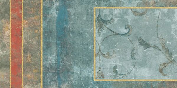 Carrelage décor mural grand format 60x120cm Naxos Pictura motifs Fascia Villae mix